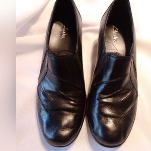 Clarks Leather Slip On Loafers